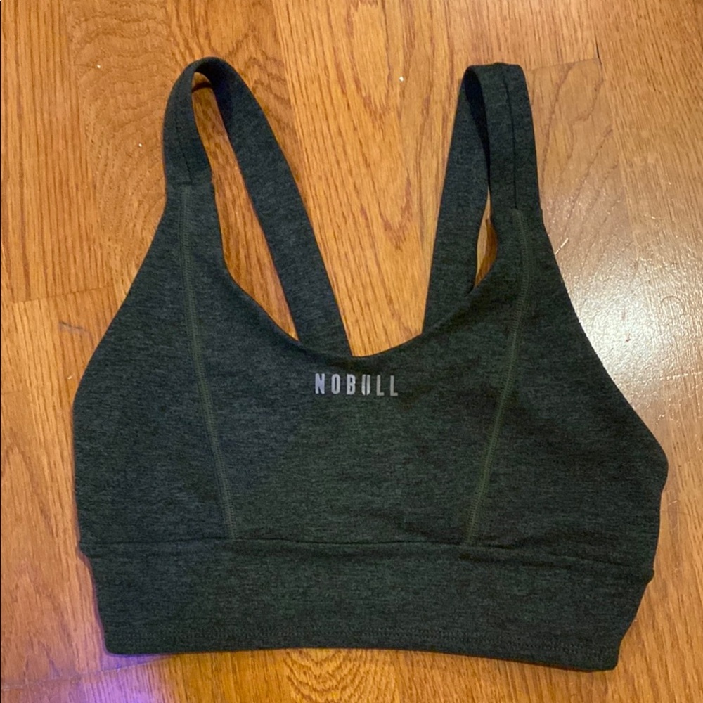 NOBULL Heathered Green Sports Bra